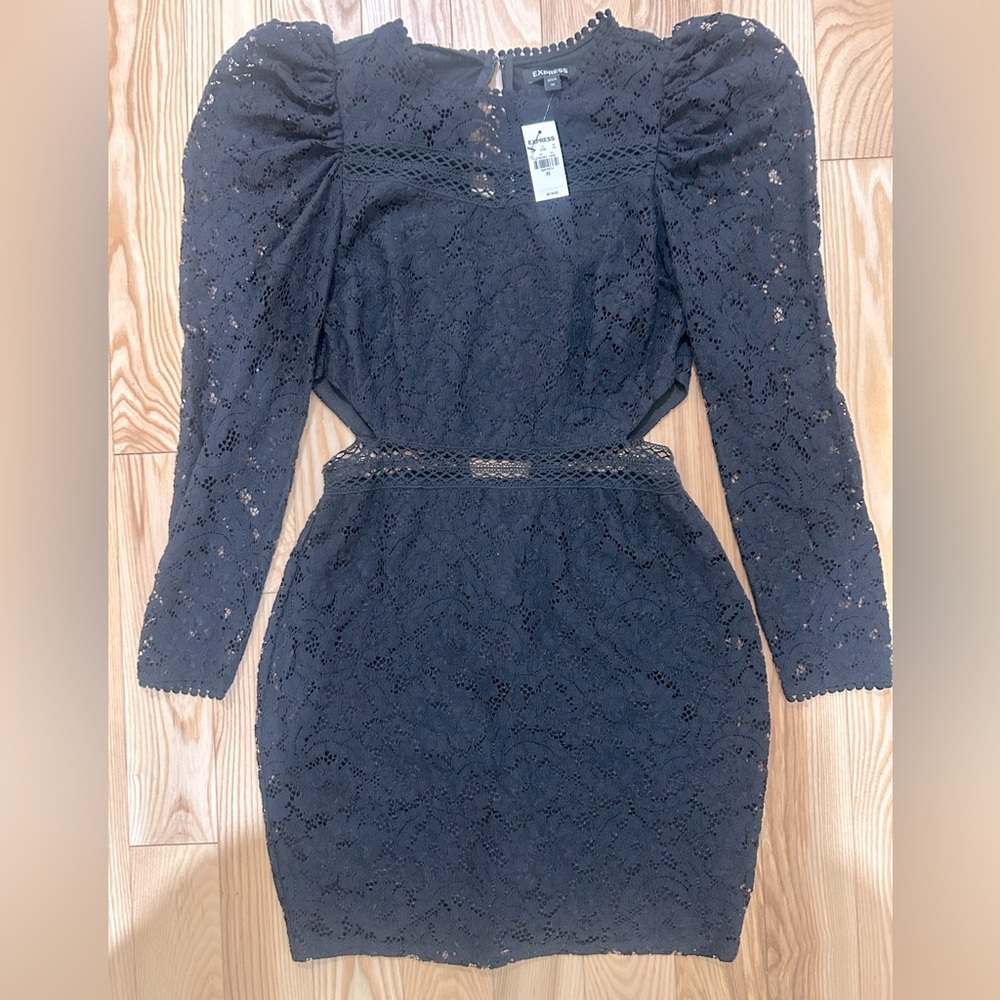 EXPRESS Elegant Black Lace Dress